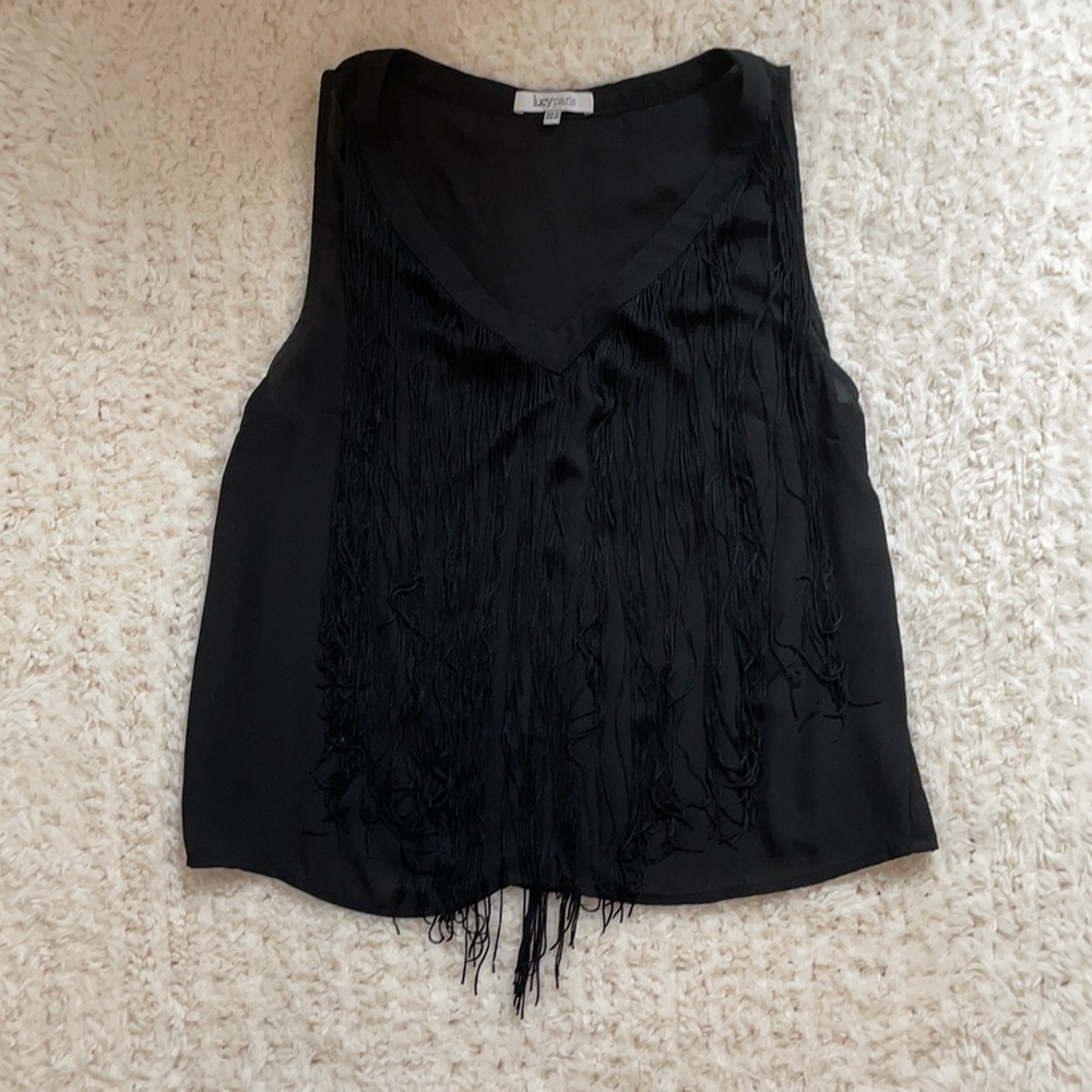 Lucy Paris tassel tank blouse